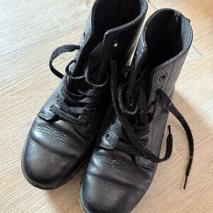 Black Lace-Up Combat Boots Dr Martens
